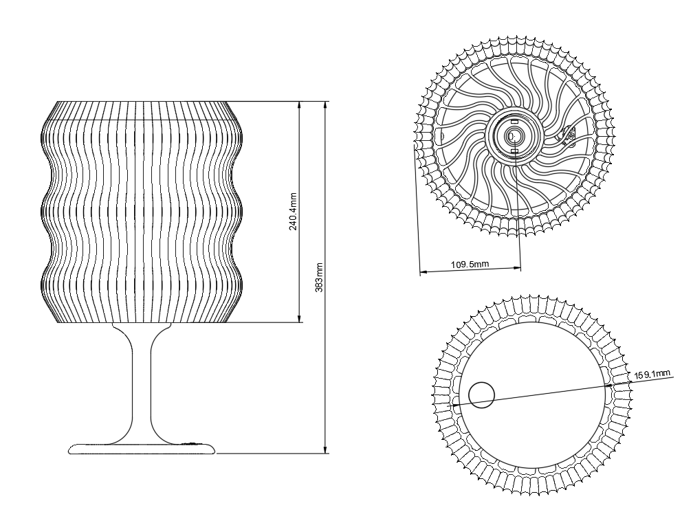RAYDEN Table Lamp by CAVE | Candeeiro de Mesa Design Exclusivo