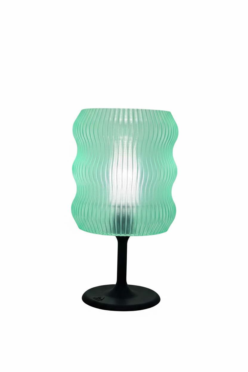 Candeeiro verde recortado